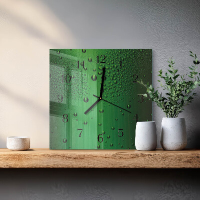 Orologio quadrato Gocce d'acqua