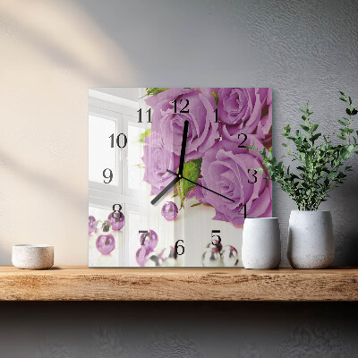 Orologio quadrato Rose