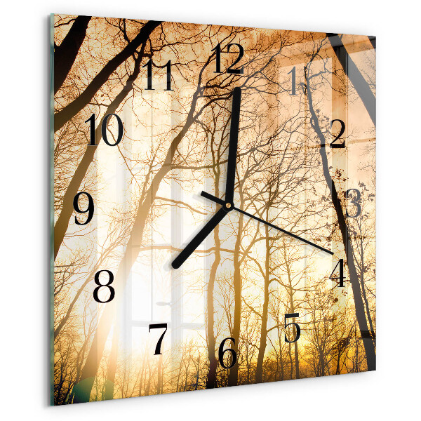 Orologio quadrato Alberi