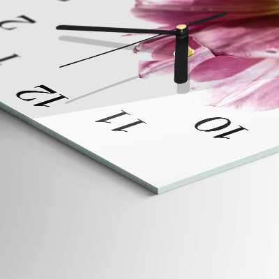 Orologio quadrato Tulipani