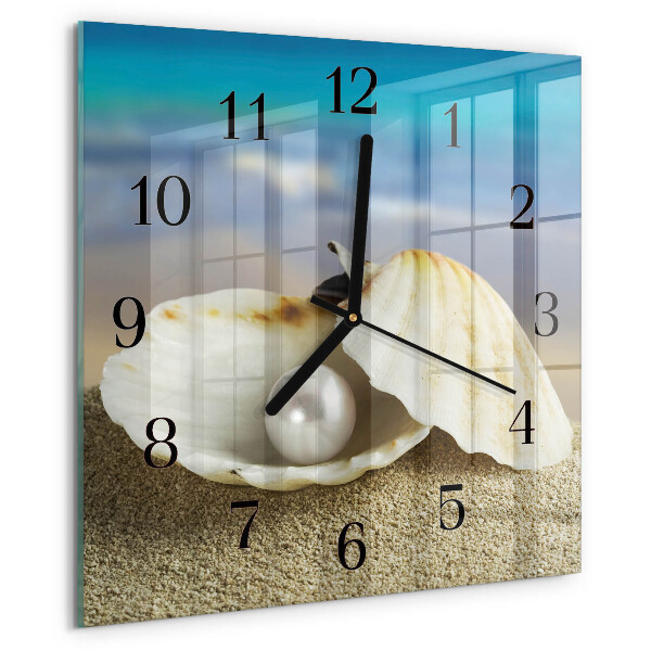 Orologio quadrato Perla di conchiglia