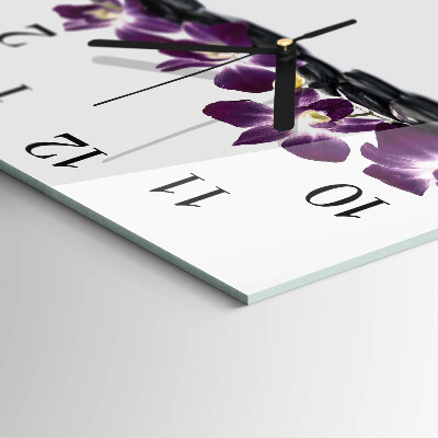 Orologio quadrato Orchidea