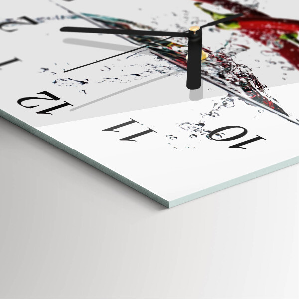 Orologio quadrato peperoncini