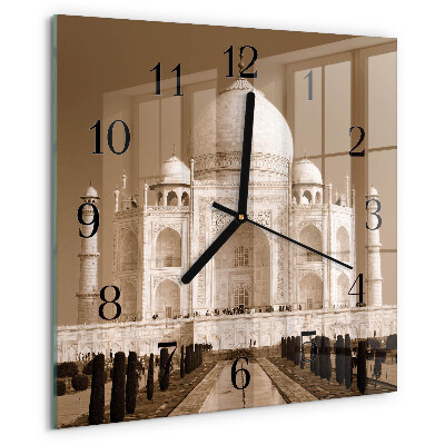 Orologio quadrato Taj Mahal Seppia