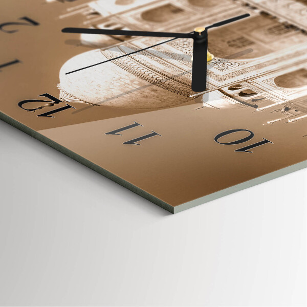 Orologio quadrato Taj Mahal Seppia