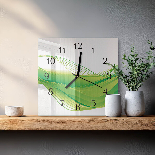 Orologio quadrato Linee astratte
