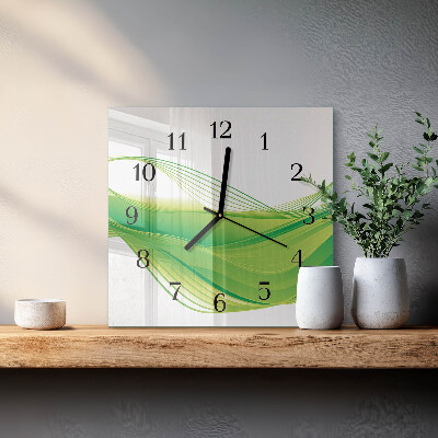 Orologio quadrato Linee astratte