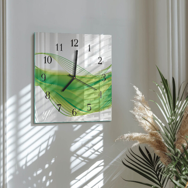 Orologio quadrato Linee astratte