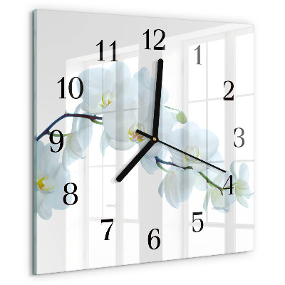 Orologio quadrato Orchidea