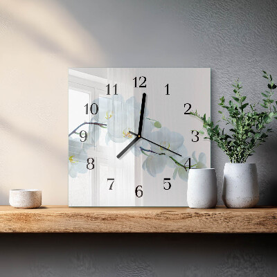 Orologio quadrato Orchidea