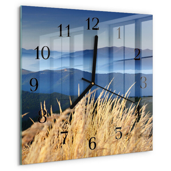 Orologio quadrato Erba di montagna