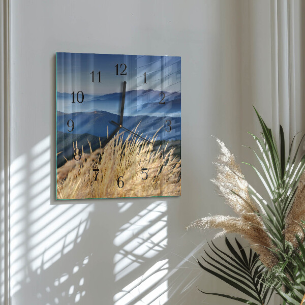 Orologio quadrato Erba di montagna