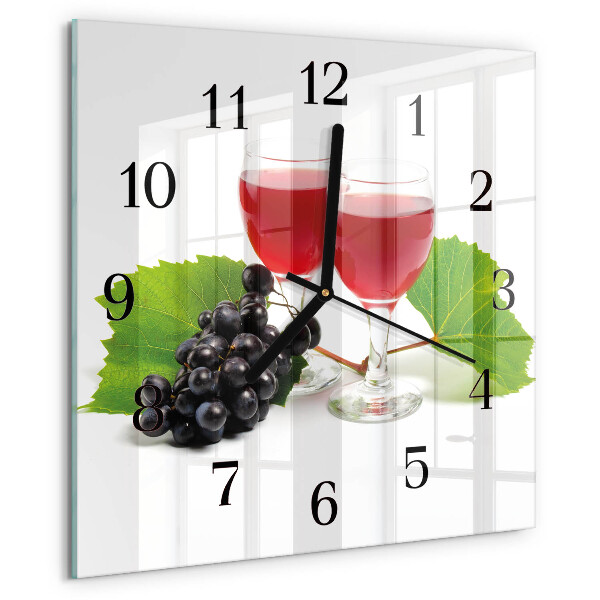 Orologio quadrato Uva per il vino