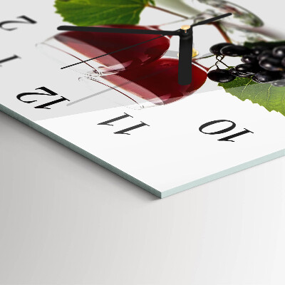 Orologio quadrato Uva per il vino