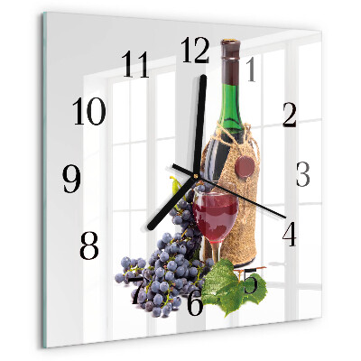 Orologio quadrato Uva per il vino