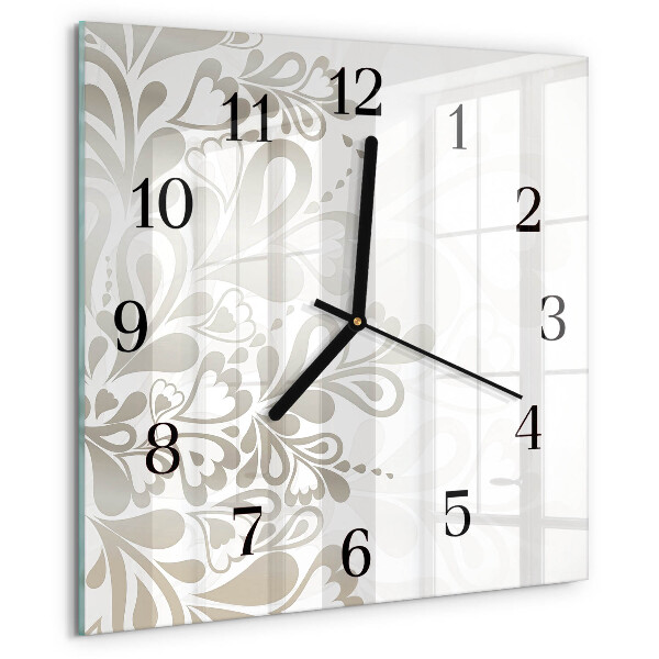 Orologio quadrato Arte floreale
