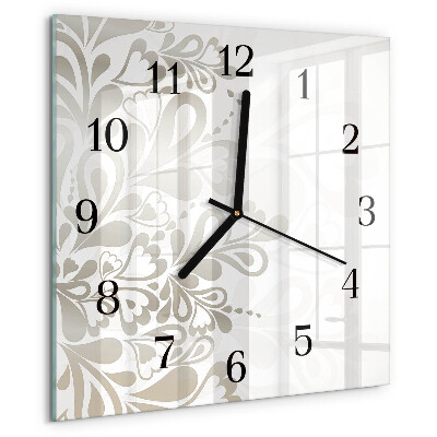 Orologio quadrato Arte floreale