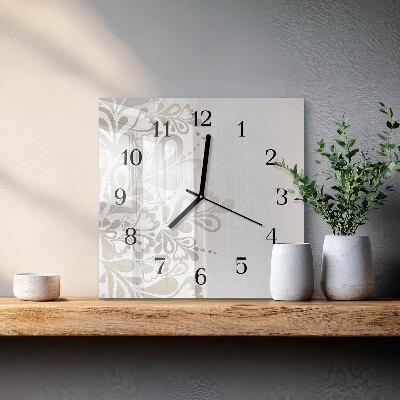 Orologio quadrato Arte floreale