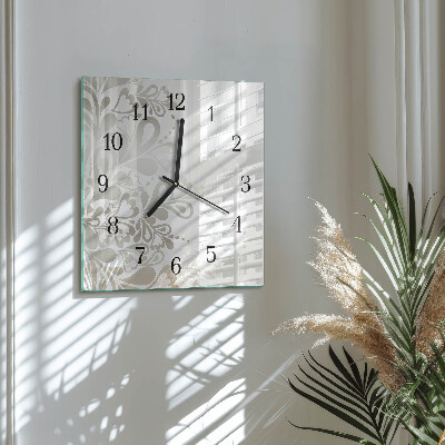 Orologio quadrato Arte floreale
