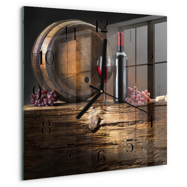 Orologio quadrato Uva per il vino