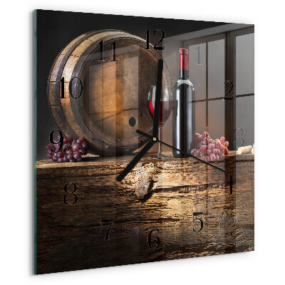 Orologio quadrato Uva per il vino