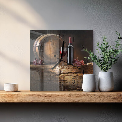 Orologio quadrato Uva per il vino