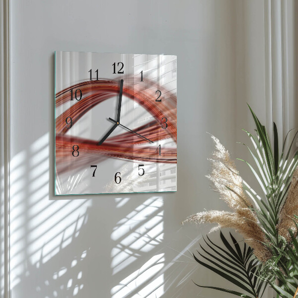 Orologio quadrato Linee astratte