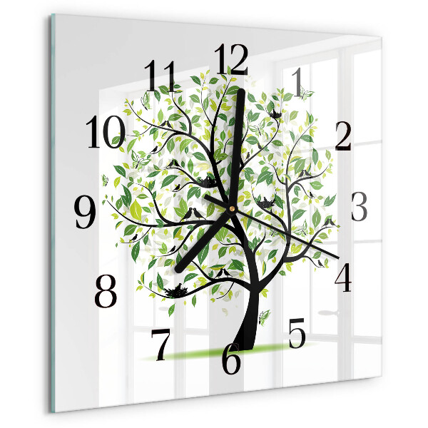 Orologio quadrato Albero