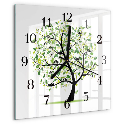 Orologio quadrato Albero