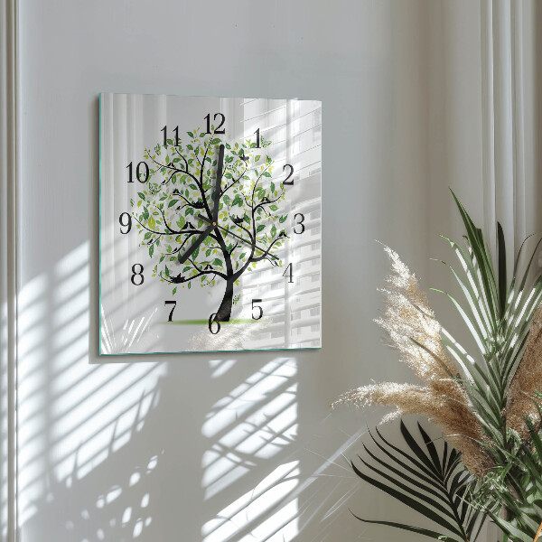 Orologio quadrato Albero