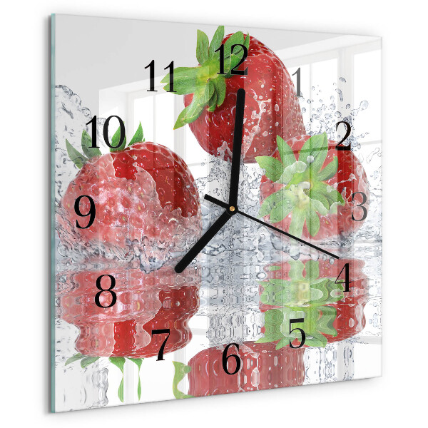 Orologio quadrato Fragole