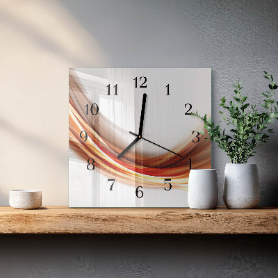Orologio quadrato Linee astratte