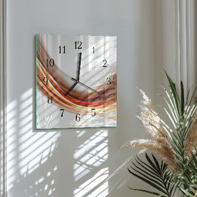 Orologio quadrato Linee astratte