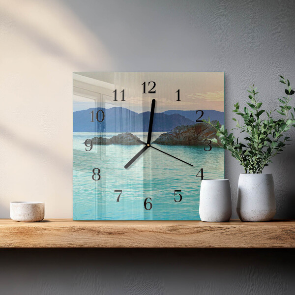 Orologio quadrato Isola marina