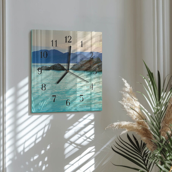 Orologio quadrato Isola marina