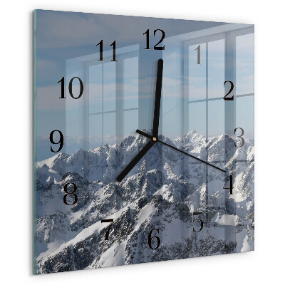 Orologio quadrato Montagne