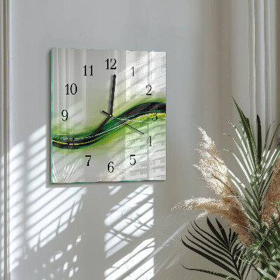 Orologio quadrato Linee astratte