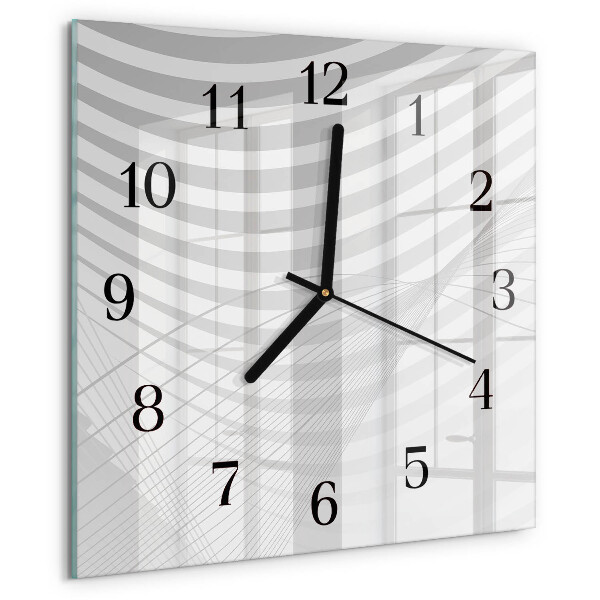 Orologio quadrato Linee astratte