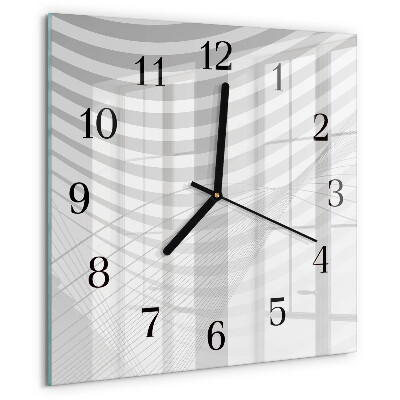 Orologio quadrato Linee astratte