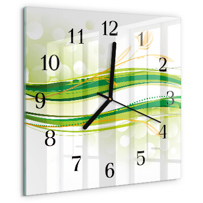 Orologio quadrato Linee astratte