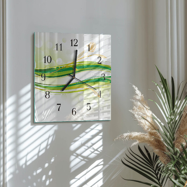Orologio quadrato Linee astratte