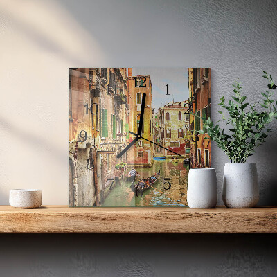 Orologio quadrato La barca veneziana