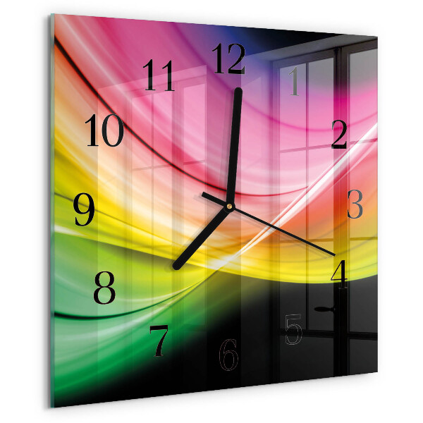 Orologio quadrato Linee astratte