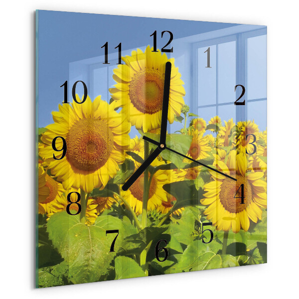 Orologio quadrato Girasoli