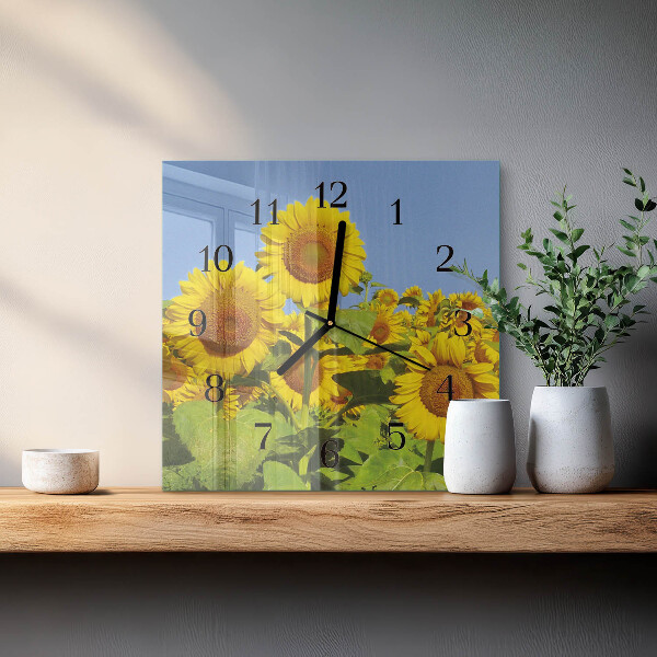 Orologio quadrato Girasoli
