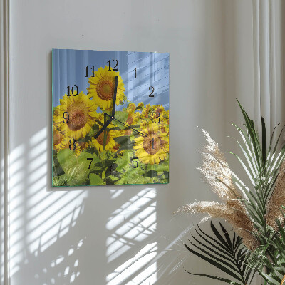 Orologio quadrato Girasoli
