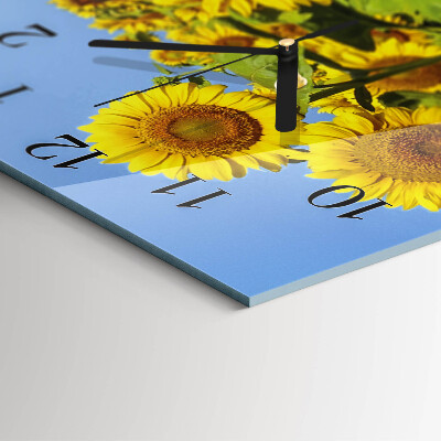 Orologio quadrato Girasoli