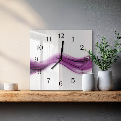 Orologio quadrato Linee astratte