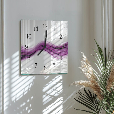 Orologio quadrato Linee astratte