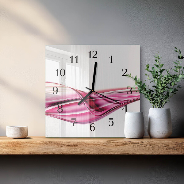 Orologio quadrato Linee astratte